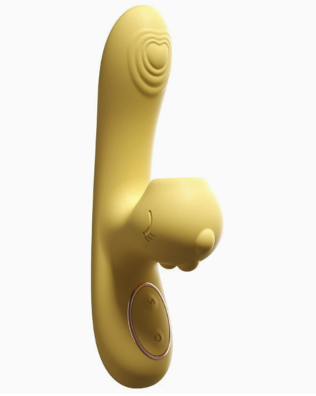 เครื่องกระตุ้นกระต่ายแบบดูด พร้อมระบบอุ่น 42°C – สั่นทรงพลัง กระตุ้นสองจุด